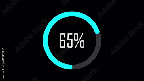 Wallpaper Mural Blue round loading page video design
 Torontodigital.ca