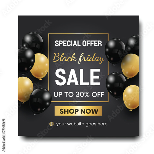 Modern black friday social media post design, minimal promotional post design , creative black friday post design, advertisement design, customizable design, 