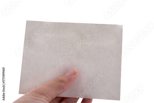 hand holding envelope