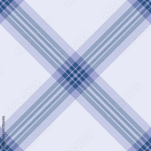 Royal fabric check pattern, british texture seamless background. Amazing plaid tartan textile vector in lavender and light colors.