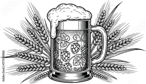 Ominous abstract monster face with sharp spiky hair and glowing eyes in a dark shadowy digital artwork