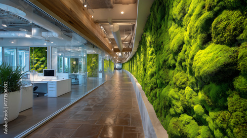 White office corridor with ...