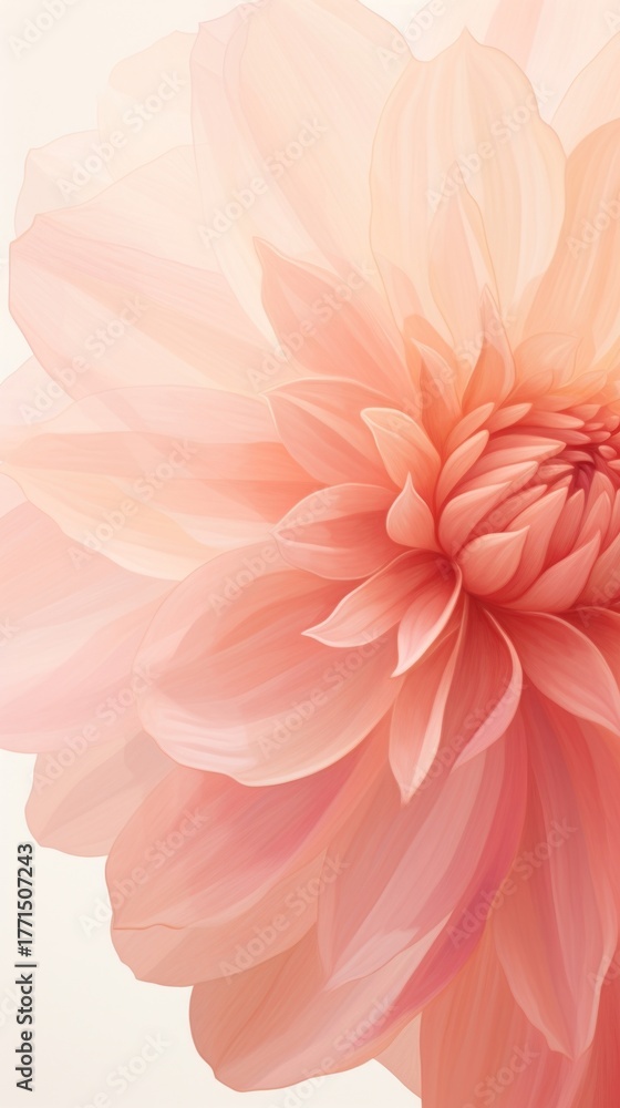 Fototapeta premium Dahlia flower abstract plant inflorescence.