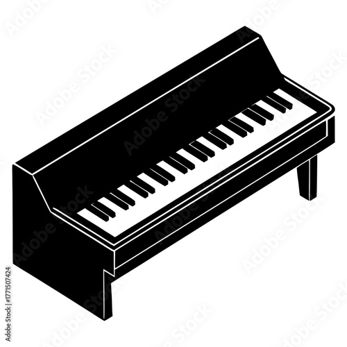 piano keys vector