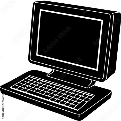 laptop computer isolated on white background