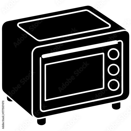 microwave oven vector