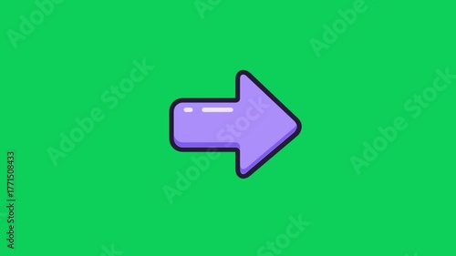 Dynamic blue arrow points forward on vibrant green background, signifying progress and direction in a modern digital interface