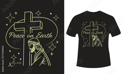 Festive christmas illustration with traditional holiday elements and a vibrant color palette