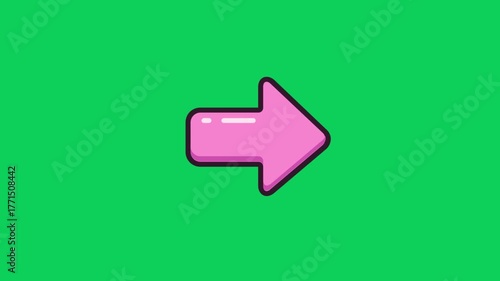 Dynamic arrow animation propels forward with vibrant energy, perfect for guiding your audience through digital transitions and presentations.