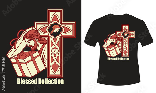 Festive christmas holiday design with traditional colors and classic fonts