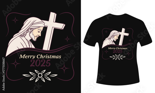 Festive christmas holiday design with traditional colors and classic fonts