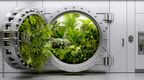 Bank vault replaced by gree...