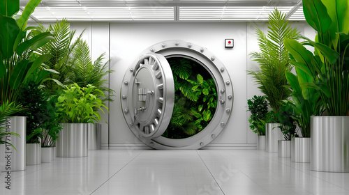 Bank vault replaced by gree...