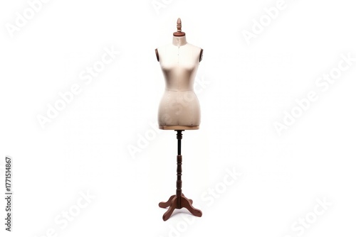 Mannequin white coathanger standing.