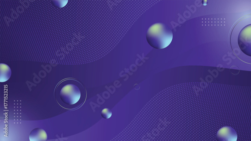 Elegant modern abstract gradient background featuring 3D spheres and fluid waves in blue and green tones ideal for digital artwork web banners posters and creative design projects
