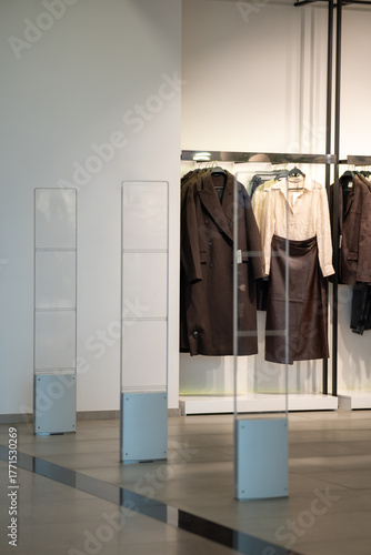 A sleek, transparent security gate