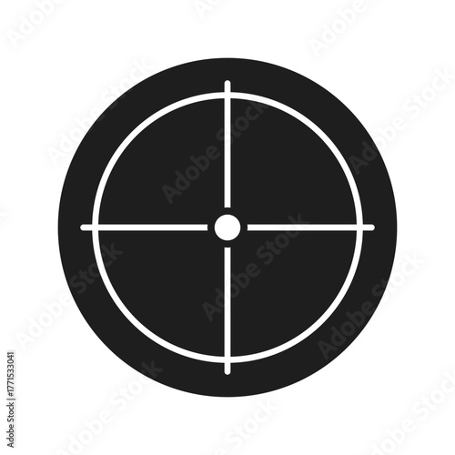 Crosshair vector icon. Aim illustration sign. Target symbol. optical sight web icon.