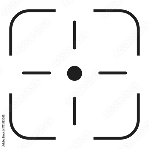 Crosshair vector icon. Aim illustration sign. Target symbol. optical sight web icon.