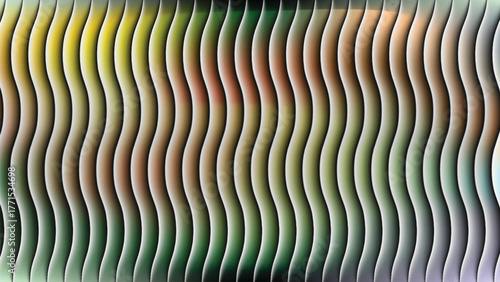 Abstract Background of Vertical Wavy Stripes with Soft Color Gradients and Shadows texture pattern