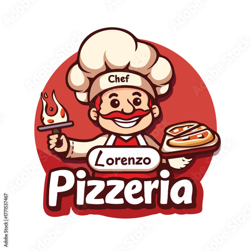 chef with pizza