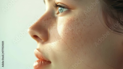 Wallpaper Mural A woman with a white background Torontodigital.ca