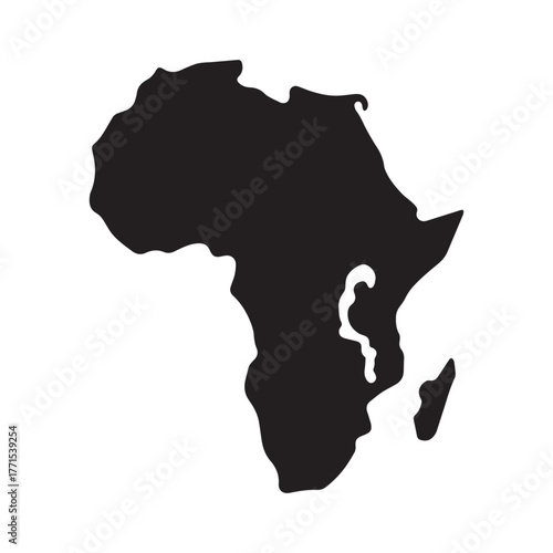 Hypnotic Spiraled African Continent Design Symbolizing Cultural Continuity