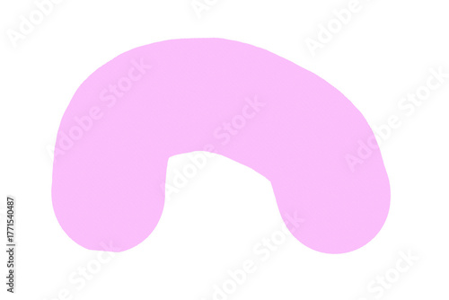 Abstract purple amorphous shape with intricate repeating pattern digital art