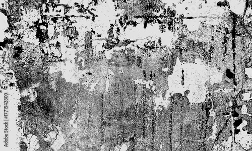 Wallpaper Mural Abstract grunge texture with distressed and weathered patterns in black and white Torontodigital.ca