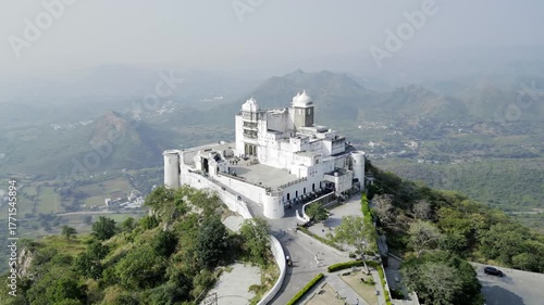 Wallpaper Mural Sajjangadh fort, Udaipur aerial view 4k ultra hd Torontodigital.ca