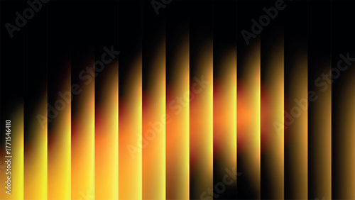 Black and yellow color abstract with glassy streps  background vector illustration.