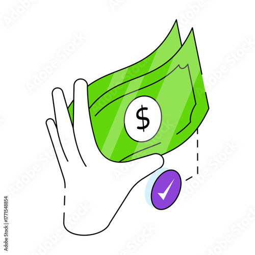 A perfect design icon of banknotes