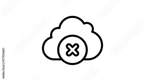 cancel cloud symbolizes failure, rejection, or negativity elements