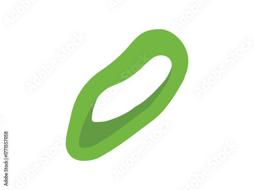 Green Onion Slice Scallions Illustration
