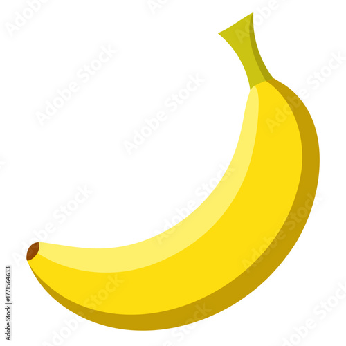banana on white background