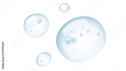Bilde på lerret Serum gel texture isolated on transparent background