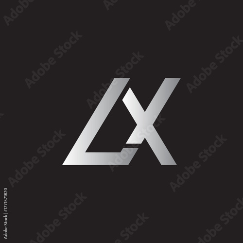 Letter XL logo design branding template.