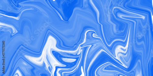 Abstract Blue and White Wavy Pattern. Abstract liquid blue background, can be used for background or wallpaper. abstract Beautiful blue and white Liquid Marble Swirl texture Background or wallpaper.	