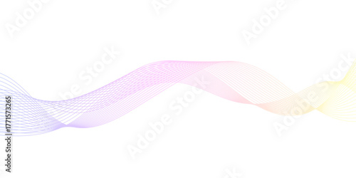 abstract wave element for design pink and white. Design template for cover, business. Abstract dynamic color lines, waves. Vector geometric backgrounds.	