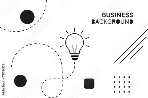 light bulb idea concept Background creative idea with hand drawn light bulb and lines Linear Glowing light bulb on white background. Set icon in Doodle style.