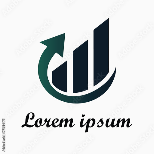 Minimal trading icon, finance logo design, stock market symbol, investment icon, modern trading vector, business logo, financial graph emblem, minimalistic trading logo, market analysis icon