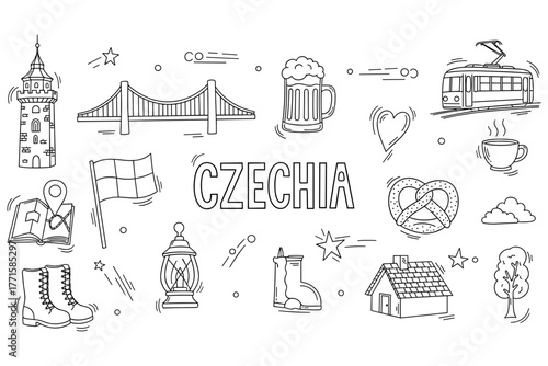 Czechia landmarks and culture: icons of travel, food, and architecture