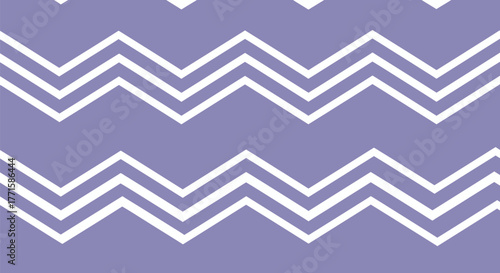 Abstract pattern featuring horizontal white zigzags on a lavender background