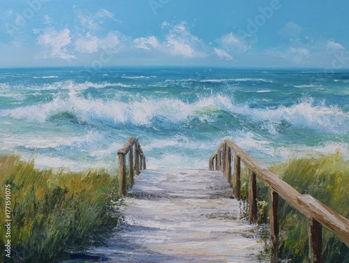 wooden pier in the sea