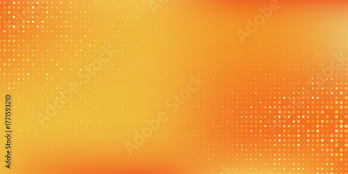 Abstract dotted orange gradient vector background simple