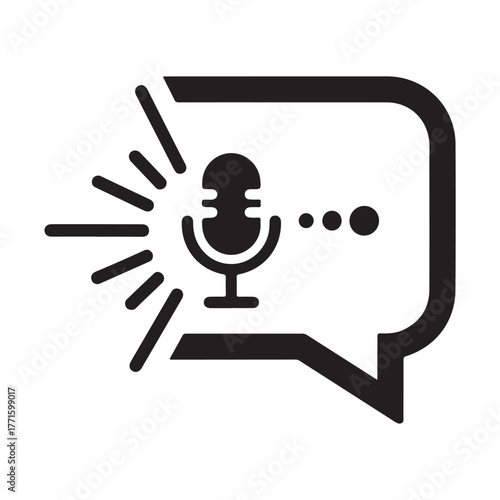 speaking icon vector