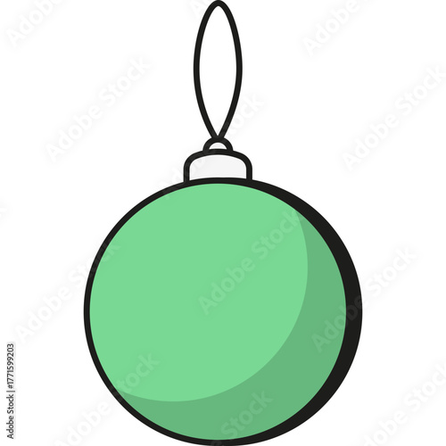 Green Christmas Tree Toy Icon