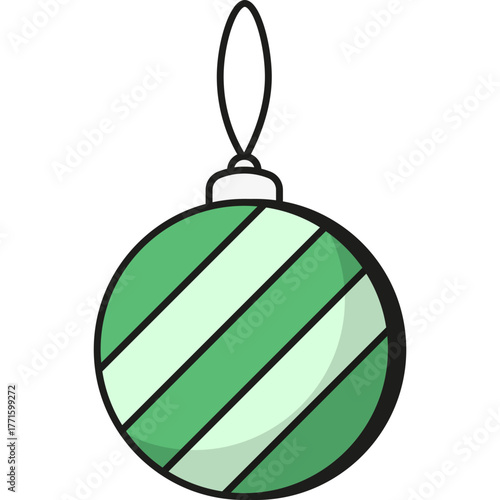 Green Christmas Tree Toy Icon