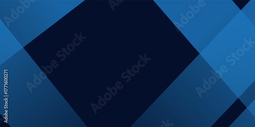 Black dark navy blue abstract pattern background. Geometric shape. Line triangle angle fold polygon diamond 3D simple