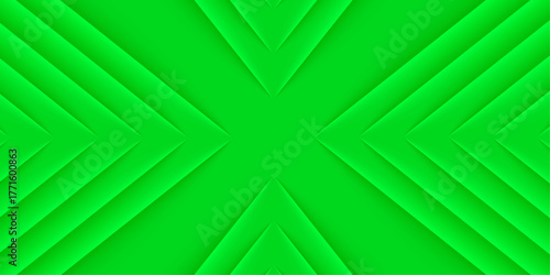 Vibrant Neon Green Abstract X-Shape Background with Layered Geometric isolated on vector design 