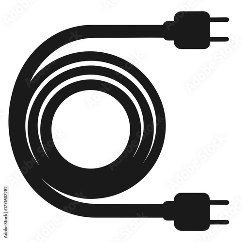 electric plug isolated on white